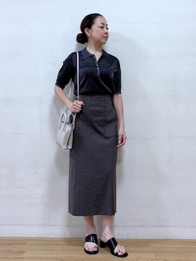 「ROPE'（ロペ）のアイテム」を使った、akiさん（レディース・164cm）の夏コーディネート