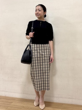 「ROPE'（ロペ）のアイテム」を使った、akiさん（レディース・164cm）の春コーディネート