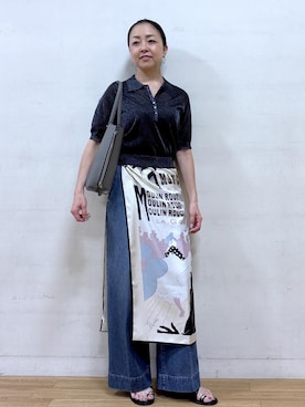 「ROPE'（ロペ）のアイテム」を使った、akiさん（レディース・164cm）の夏コーディネート