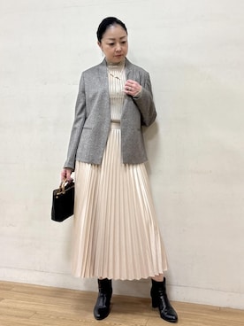 「アイテム（アクセサリー）」を使った、akiさん（レディース・164cm・40代）の秋コーディネート