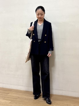 「アイテム（テーラードジャケット）」を使った、akiさん（レディース・164cm・40代）の秋コーディネート