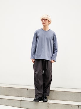 「STUDIOUS（ステュディオス）のアイテム（パンツ）」を使った、yusanさん（メンズ・176cm）の秋コーディネート