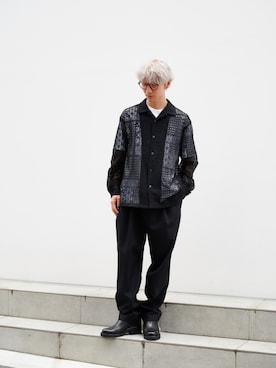 「UJOH（ウジョー）のアイテム」を使った、yusanさん（メンズ・176cm）の夏コーディネート