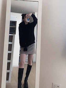 「H&M（エイチ・アンド・エム）のアイテム（パーカー）」を使った、tomochan1002さん（レディース・164cm）の冬コーディネート