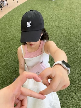 「WOOALONG（ウアロン）のアイテム（帽子）」を使った、air049さん（レディース・150cm）の夏コーディネート