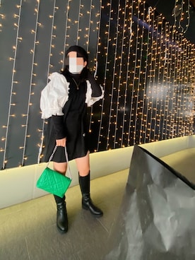 「SHIEN」｜「アイテム（ブーツ）」を使った、kaaaaaananaさん（レディース・150cm）の冬コーディネート