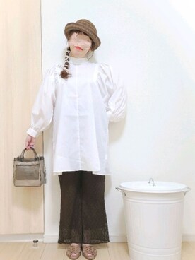 「AmbreNeige」｜「アイテム（帽子）」を使った、yonyonyon4888さん（レディース・156cm）の夏コーディネート