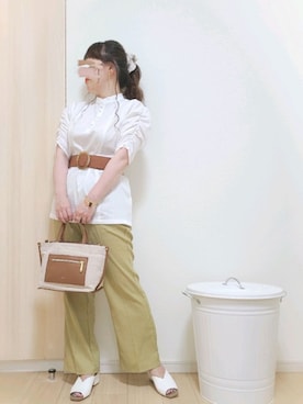 「アンブルネージュ」｜「アイテム（パンツ）」を使った、yonyonyon4888さん（レディース・156cm）の夏コーディネート