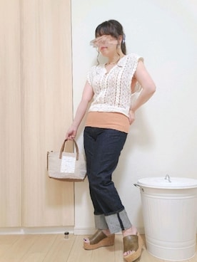 「アンブルネージュ」｜「アイテム（パンツ）」を使った、yonyonyon4888さん（レディース・156cm）の夏コーディネート