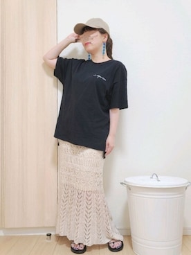 「MATCH&more（マッチアンドモア）のアイテム」を使った、yonyonyon4888さん（レディース・156cm）の夏コーディネート