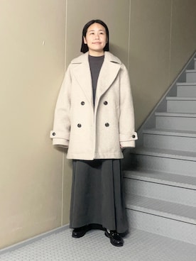 「アイテム（ワンピース/ドレス）」を使った、フタバさん（レディース・151cm・20代）の冬コーディネート