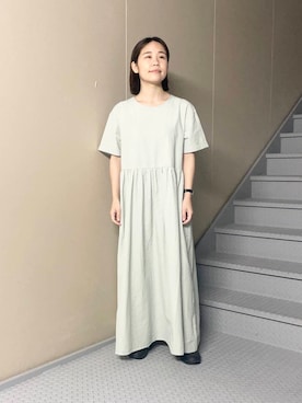 「URBAN RESEARCH Sonny Label（アーバンリサーチサニーレーベル）のアイテム（ワンピース/ドレス）」を使った、フタバさん（レディース・151cm）の夏コーディネート