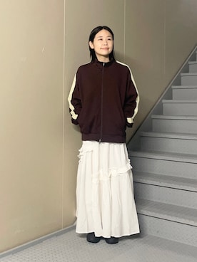 「アイテム（その他アウター）」を使った、フタバさん（レディース・151cm）の秋コーディネート