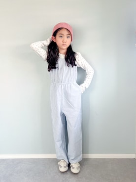 「アイテム（シューズ）」を使った、いちふぅ姉妹さん（キッズ・138cm）の春コーディネート