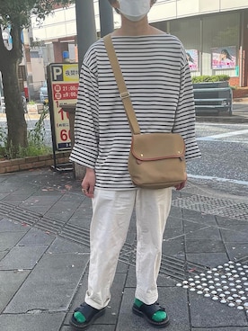 「LENO（リノ）のアイテム」を使った、ハリーさん（メンズ・178cm）の夏コーディネート