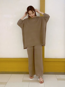 「ニットアップ」｜kaoruko*さん（レディース・164cm）の夏コーディネート