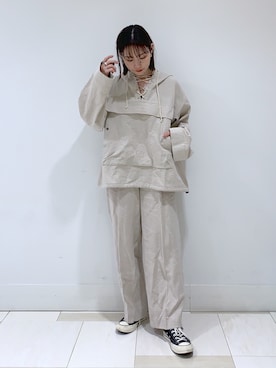 「OFAKIND（オフアカインド）のアイテム（ブルゾン）」を使った、kaoruko*さん（レディース・164cm）の春コーディネート