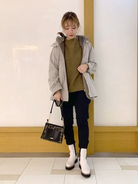 「ブーツイン」｜kaoruko*さん（レディース・164cm・20代）の冬コーディネート