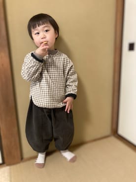 「aimoha(aimoha)」｜haru☺︎さん（キッズ・90cm）の冬コーディネート