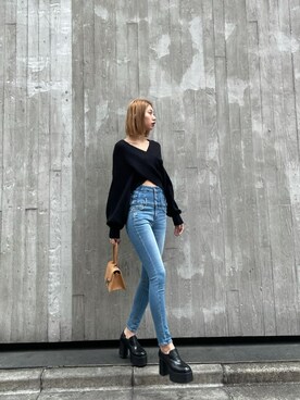 大谷亜宥茄 (EMODA)さん（レディース・170cm）の冬コーディネート