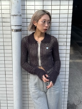 「EMODA（エモダ）のアイテム（その他パンツ）」を使った、大谷亜宥茄 (EMODA)さん（レディース・170cm）の秋コーディネート