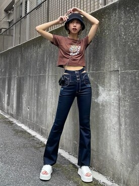 大谷亜宥茄 (EMODA)さん（レディース・170cm）の夏コーディネート