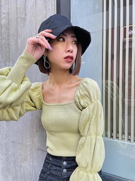 大谷亜宥茄 (EMODA)さん（レディース・170cm）の冬コーディネート