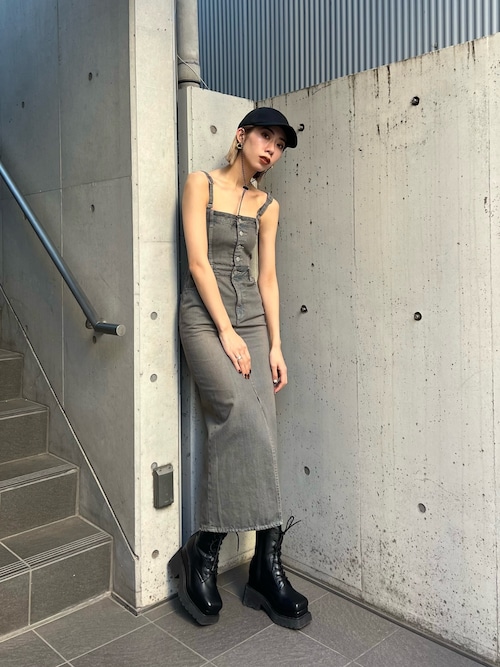 セール】ナローデニムワンピース（ワンピース）｜EMODA（エモダ）の  