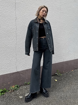 「EMODA（エモダ）のアイテム（パンツ）」を使った、大谷亜宥茄 (EMODA)さん（レディース・170cm）の冬コーディネート