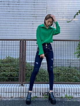 大谷亜宥茄 (EMODA)さん(レディース・172cm)の冬コーディネート