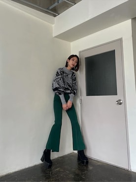 「EMODA（エモダ）のサイドゴアタンクブーツ（ブーツ）」を使った、大谷亜宥茄 (EMODA)さん（レディース・170cm）の夏コーディネート