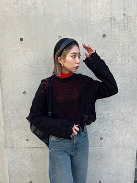 大谷亜宥茄 (EMODA)さん（レディース・170cm）の冬コーディネート