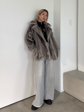 「アイテム（その他アウター）」を使った、大谷亜宥茄 (EMODA)さん（レディース・170cm）の夏コーディネート