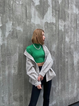 大谷亜宥茄 (EMODA)さん（レディース・172cm）の冬コーディネート