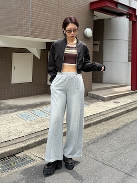「EMODA（エモダ）のアイテム（ジャケット/アウター）」を使った、大谷亜宥茄 (EMODA)さん（レディース・170cm）の秋コーディネート