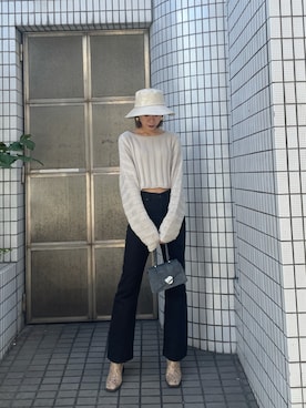 大谷亜宥茄 (EMODA)さん（レディース・172cm）の冬コーディネート