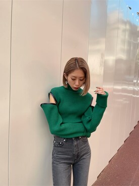 大谷亜宥茄 (EMODA)さん（レディース・170cm）の冬コーディネート