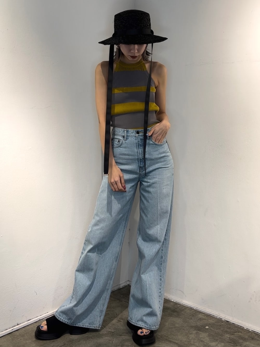 ニット セーター 「VEQUM」MIXTURE HALTER KNIT レディース VEQUM ニット セーター 「VEQUM」MIXTURE HALTER KNIT