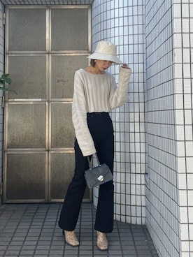 大谷亜宥茄 (EMODA)さん（レディース・170cm）の冬コーディネート