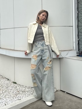 「EMODA（エモダ）のアイテム」を使った、大谷亜宥茄 (EMODA)さん（レディース・170cm）の冬コーディネート