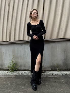 大谷亜宥茄 (EMODA)さん（レディース・170cm）の冬コーディネート