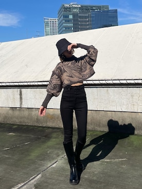 大谷亜宥茄 (EMODA)さん(レディース・172cm)の秋コーディネート