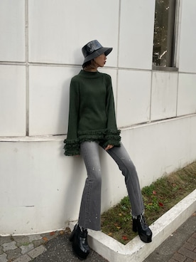 大谷亜宥茄 (EMODA)さん（レディース・170cm）の冬コーディネート