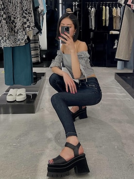 大谷亜宥茄 (EMODA)さん（レディース・172cm）の夏コーディネート