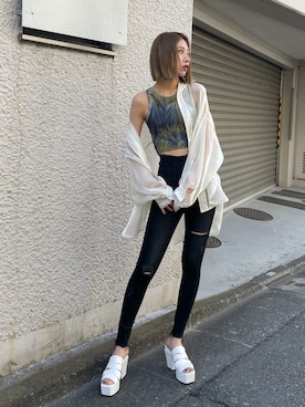 大谷亜宥茄 (EMODA)さん（レディース・172cm）の春コーディネート