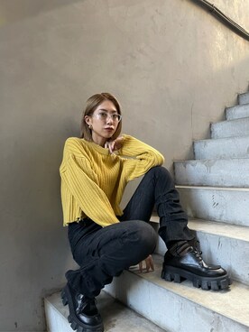 大谷亜宥茄 (EMODA)さん(レディース・170cm)の秋コーディネート