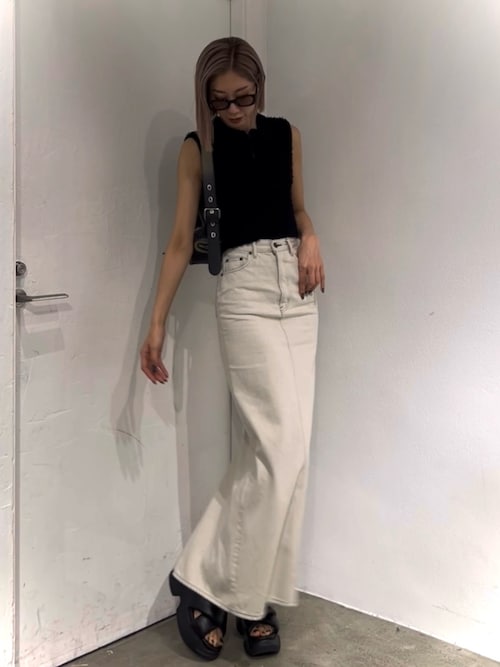 【VEQUM】SIA LONG DENIM SKIRT