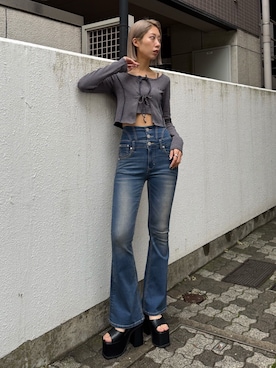 「EMODA（エモダ）のアイテム」を使った、大谷亜宥茄 (EMODA)さん（レディース・170cm）の春コーディネート