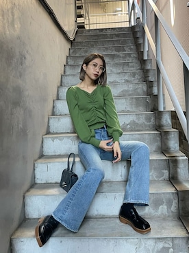 大谷亜宥茄 (EMODA)さん（レディース・170cm）の冬コーディネート