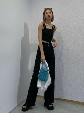 「EMODA（エモダ）のアイテム（その他トップス）」を使った、大谷亜宥茄 (EMODA)さん（レディース・170cm）の春コーディネート